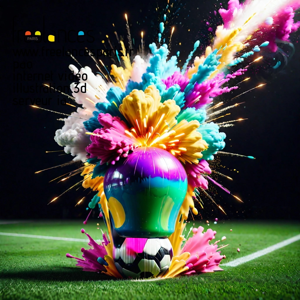 Pao mise en page internet vidéo illustration 3d serveur IA générative AI freelance paris studio de création magazines ssnbttf0